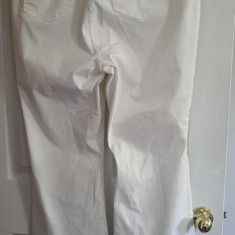 Torrid White Crop High-Rise Flare Jeans - Picture 3 of 3